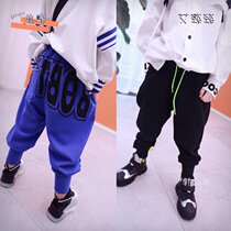 Boy Clothing Boy Casual Pants 2022 Spring Dress New Ocean Gas Tide Children Han Edition Loose Sports Pants Spring Autumn Long Pants