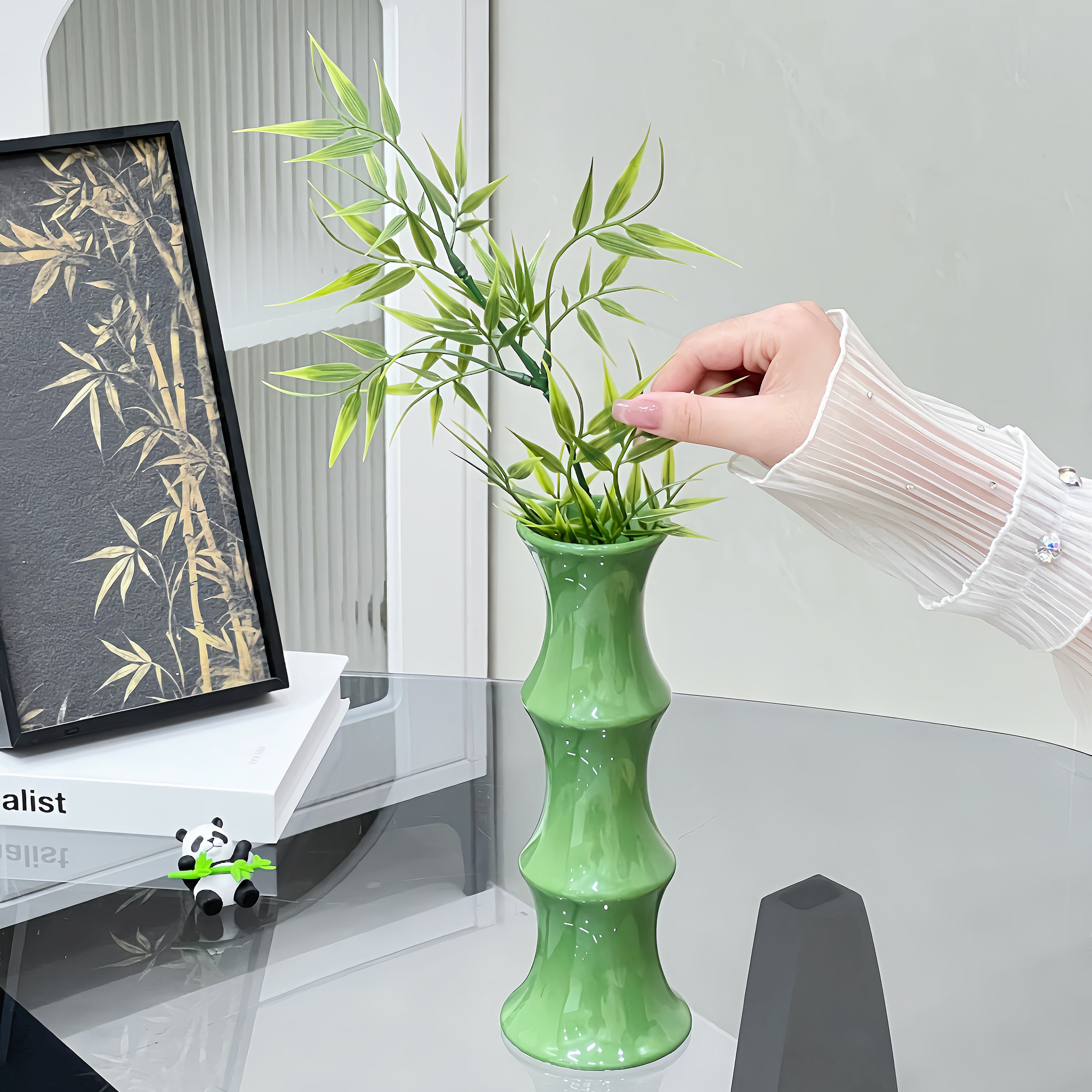 陶瓷竹子花瓶-陶瓷竹子花瓶促销价格、陶瓷竹子花瓶品牌- 淘宝