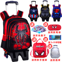 Spider-Man Tier Bag Primary School 1-2-3-6 Grade Children Boy America Captain America Backpack 6-12 years old 8