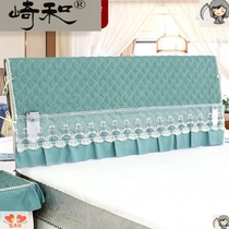 Clearance treatment bedside cover 1 5 m 18 m bed head cover simple cotton clip soft bag solid wood dust protection cover