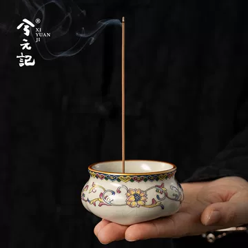 汝窯天青釉三足香薫炉 陶磁薫香炉 香道具 装飾品 現代工芸品 置物 香炉汝窑-香炉汝窑促销价格、香炉汝窑品牌- 淘宝