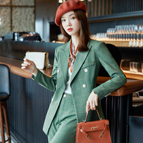 High-end fashion temperament suit suit suit 2021 Autumn New Korean version of advanced sense Net red hot Street work suit
