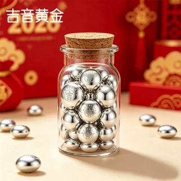 豆銀　大小9個 足银小银豆9999-足银小银豆9999促销价格、足银小银豆9999品牌- 淘宝