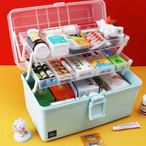 Medicine box Household multi-layer large-capacity portable medical emergency standing medicine small medicine box Family medicine storage box