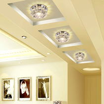 Simple modern embedded ceiling ceiling ceiling light aisle Light Corridor light LED Crystal spotlight porch hole light downlight