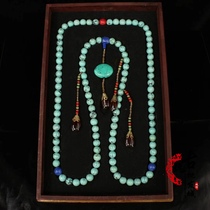Antique Collection Palace Royal Old Precious Mine with Turquoise Necklace Beads One with Old Lacquer Box