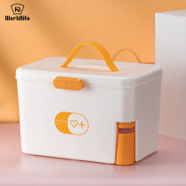 Japan with Gechedruzer small medicine box Article box portable rescue emergency clinic Pharmaceutical case Home Large capacity containing box