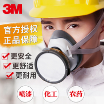  3M gas mask Spray paint Pesticide special protection Anti-chemical gas odor industrial dust breathing mask full face