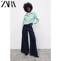ZARA Spring New Womens Dress Girl Sensation 4 Romantic Flowers Embroidered Sweater Knit Cardigan 4331020050