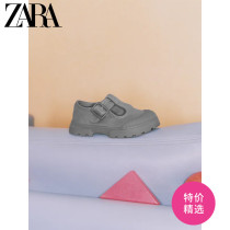 ZARA new childrens shoes baby college style Gray Mary Jane Toddler sports shoes 16417830004