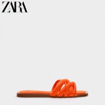 ZARA summer new TRF womens shoes orange fine tape plain sandals cool drag 3619911 070