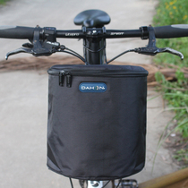 Canvas Electric Car Basket Scooter Thickening Car Basket Front Car Hamper Bike Bag bag Bag Fields Garden small baby D