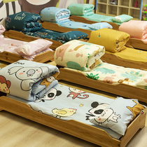 Kindergarten quilt 6-piece cotton cotton cartoon childrens baby crib nap quilt combination set