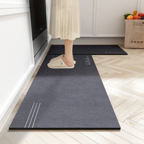 Kitchen floor mat erasable clean-free dirt-resistant foot pad oil absorbent household strip non-slip oil-proof waterproof floor blanket