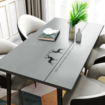  Modern minimalist leather tablecloth waterproof and oil-proof leave-in Nordic household living room coffee table mat dining table mat anti-scalding