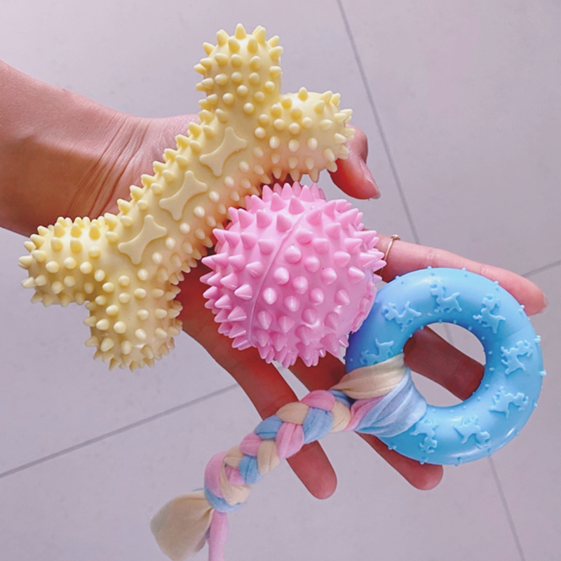 Dog toy bite resistant grinding stick dog bite rubber ball small and medium-sized puppy Teddy Bomei pet puzzle tool