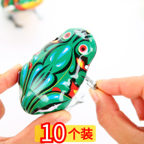 80 hou 90 after nostalgic metal frog toys kindergarten baby child clockwork on the chain asynchronously tiao tiao wa retro vintage