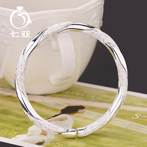 Three lives three silver bracelet female summer sterling silver young 999 foot silver bracelet National Day birthday gift to girlfriend