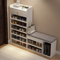  Enter the door to change the shoe stool Enter the door shoe cabinet can sit on the household six-layer shoe stool Small size narrow shoe rack to sit on the stool in one