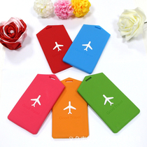 Creative boarding pass pendant travel abroad silicone tagging hang tag luggage luggage tag customization