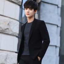 Mens casual suit suit suit trendy Ruffian handsome small suit Korean version of slim fit autumn formal jacket single coat