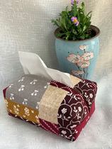 Japan imported kokka all Chuanmin patchwork printing pattern hand-made paper towel bag living room bedroom storage