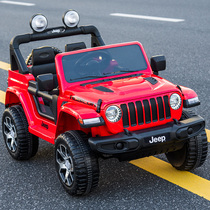 Jeep childrens electric car four-wheeled oversized baby off-road toy car Childrens four-wheel drive remote control car can sit people