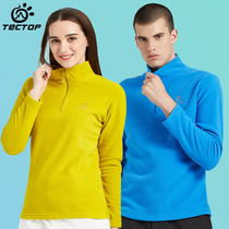 Explore autumn and winter new outdoor warm-up capsule collar sports wind-resistant granule head casual tops