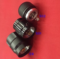 Flashlight C8 501B 502B C8 2 etc tail switch accessory assembly Tail back cover back press switch
