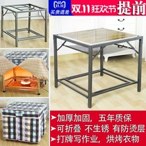 Barbecue grill Stainless steel foldable barbecue table Household winter multi-function dining square heating table