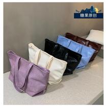 Advanced sense large capacity Womens Big bag 2021 New Korean version Joker simple shoulder fashion Hand Bag tote bag