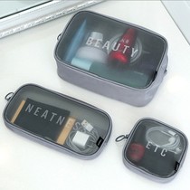 Travel cosmetic bag portable simple Mini small cosmetic bag portable transparent large capacity hand bag wash bag female