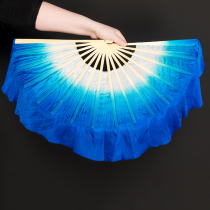 Silk dance double-sided adhesive dance fan Children Yangge fan 8 inch dancing kindergarten primary school student performance prop fan