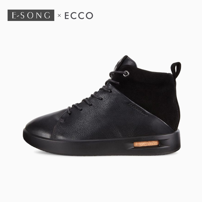 Ecco/ 爱步2018 autumn and winter new women's shoes fashion tie flat bottom high to help casual shoes cool 271193