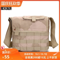 Outdoor military fans tactical shoulder bag multifunctional special forces oblique cross backpack Sansha camouflage canvas bag male Lei Feng bag