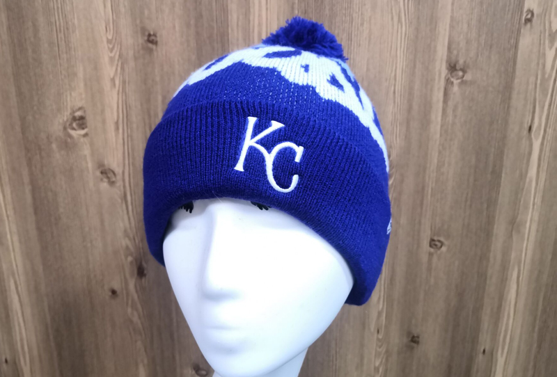 Single top United Central District Kansas Royals contrast embroidered wool warm knitted cold hat 113-5