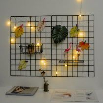 ins creative photo wall shelf grid bedroom non-hole photo frame dormitory wall decoration hanger piece