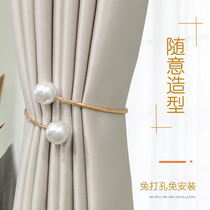 Simple modern Pearl Curtain tie decoration light luxury casual shape cute window buckle strap strap strap ornaments