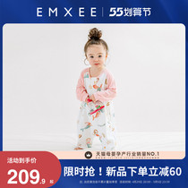 (new product) KIDMANS BABY GAUZE SLEEPING BAG CHILDREN SPRING SUMMER THIN Anti-Throng Prevention Kick by Four Seasons General