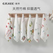 Xi baby saliva towel baby small square towel cotton newborn handkerchief gauze wash towel bath spring and summer