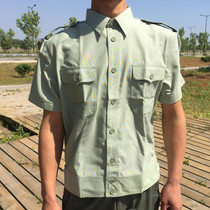 Stock retired 99 shirt Dark green jacket shirt Plain quick-drying outdoor short-sleeved overalls Waist breathable clothing