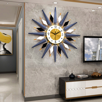 Nordic light luxury clock clock wall clock living room creative personality simple modern home fashion art decorative clock hanging wall
