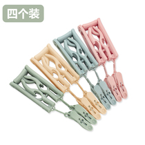 Travel folding clothes hangers Go out the hotel always have windproof clothes hangers Portable finishing clothes with clips Drying hangers
