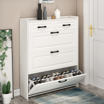 Door ultra-thin dump shoe cabinet Household large-capacity storage with drawer entrance cabinet Small apartment balcony storage shoe rack