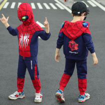 Boys wear 2021 New Net Red Spider Man childrens suit autumn Altman clothes boy trend spring dress
