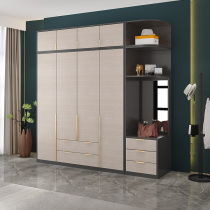 Nordic luxury wardrobe combination modern minimalist small apartment rental bedroom locker door corner wardrobe