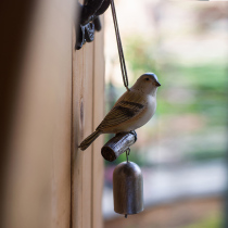 Qihan bird wind bell resin pendant decoration villa courtyard country art retro garden groceries European style