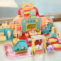 Girl simulation toy Princess Dream Mansion diy Barbie doll set House girl gift