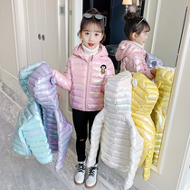  Girls  cotton clothes winter 2021 new Western style winter cotton clothes girls autumn and winter jacket childrens light down quilted jacket