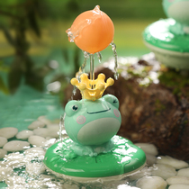Bath Toy Baby Baby Drama Water Small Yellow Duck Bath Fun Water Frog Spray Shower Swimming Male Girl